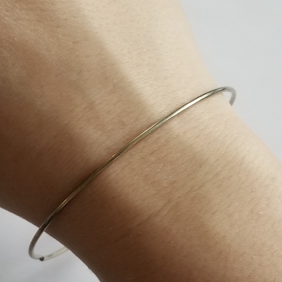 Vintage bracelet bangle sliding bead silver tone fidget spinner toy jewelry - Picture 6 of 7